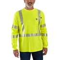 Flame-Resistant High-Visibility Force Loose Fit Midweight Long-Sleeve Pocket T-Shirt - Class 3 